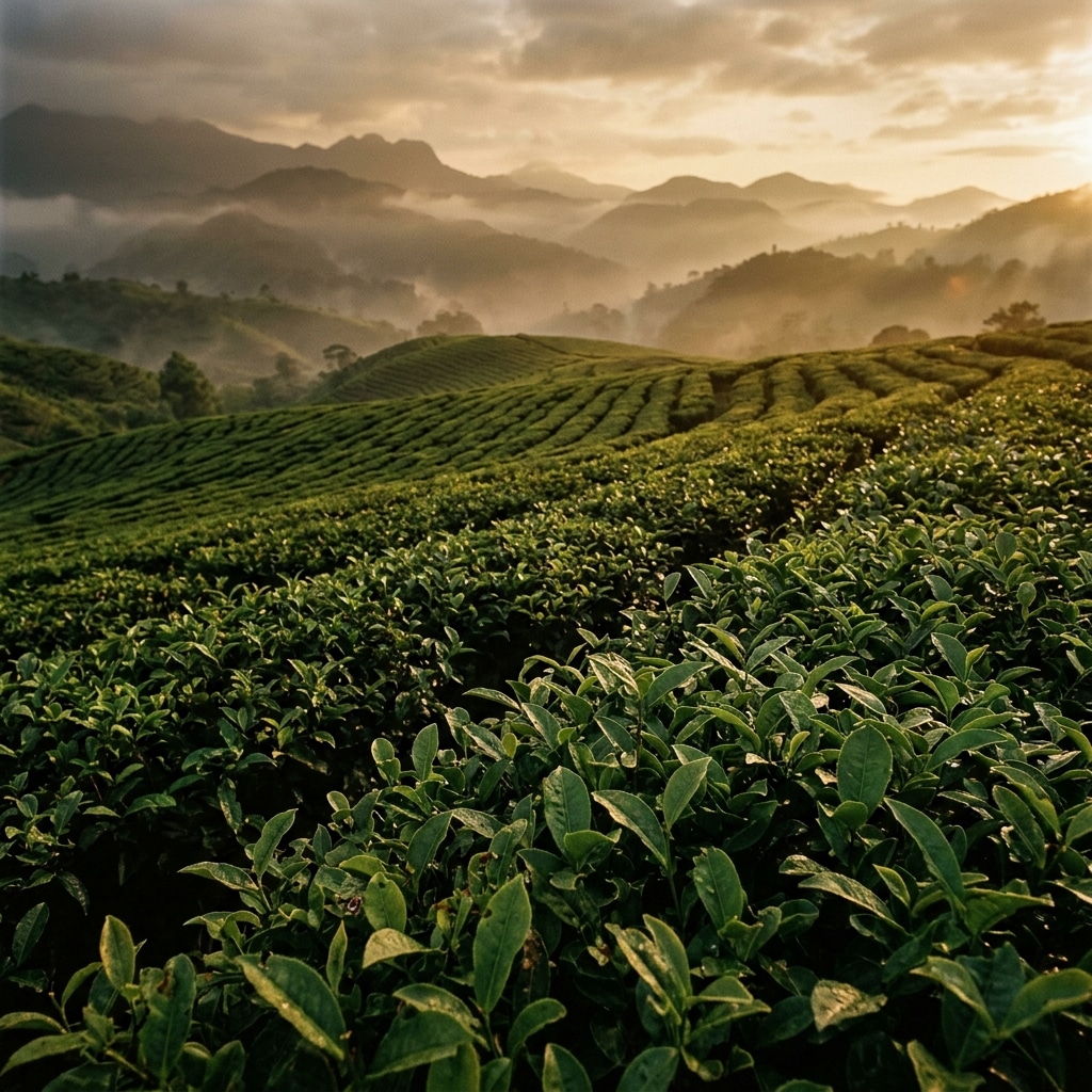 Rooted in Assam — tea gardens at golden hour